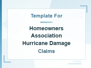 Homeowners Association Hurricane Damage Claim Template